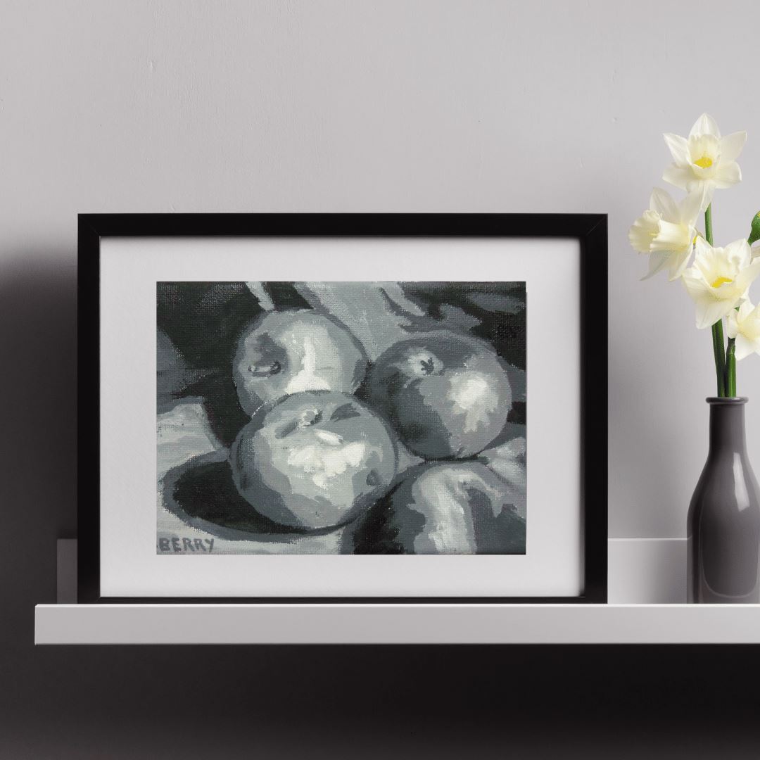 Three Apples - Study L Berry Art Studio