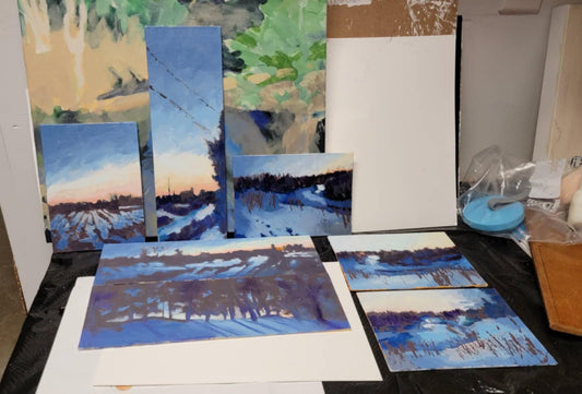 Blue Hour light and the quiet glow of winter