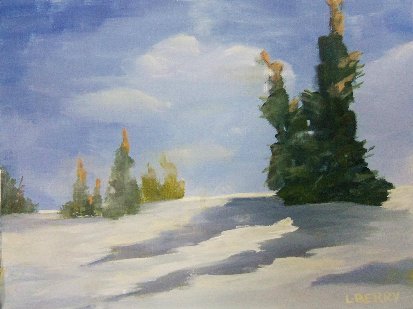 Snow Shadows L Berry Art Studio 