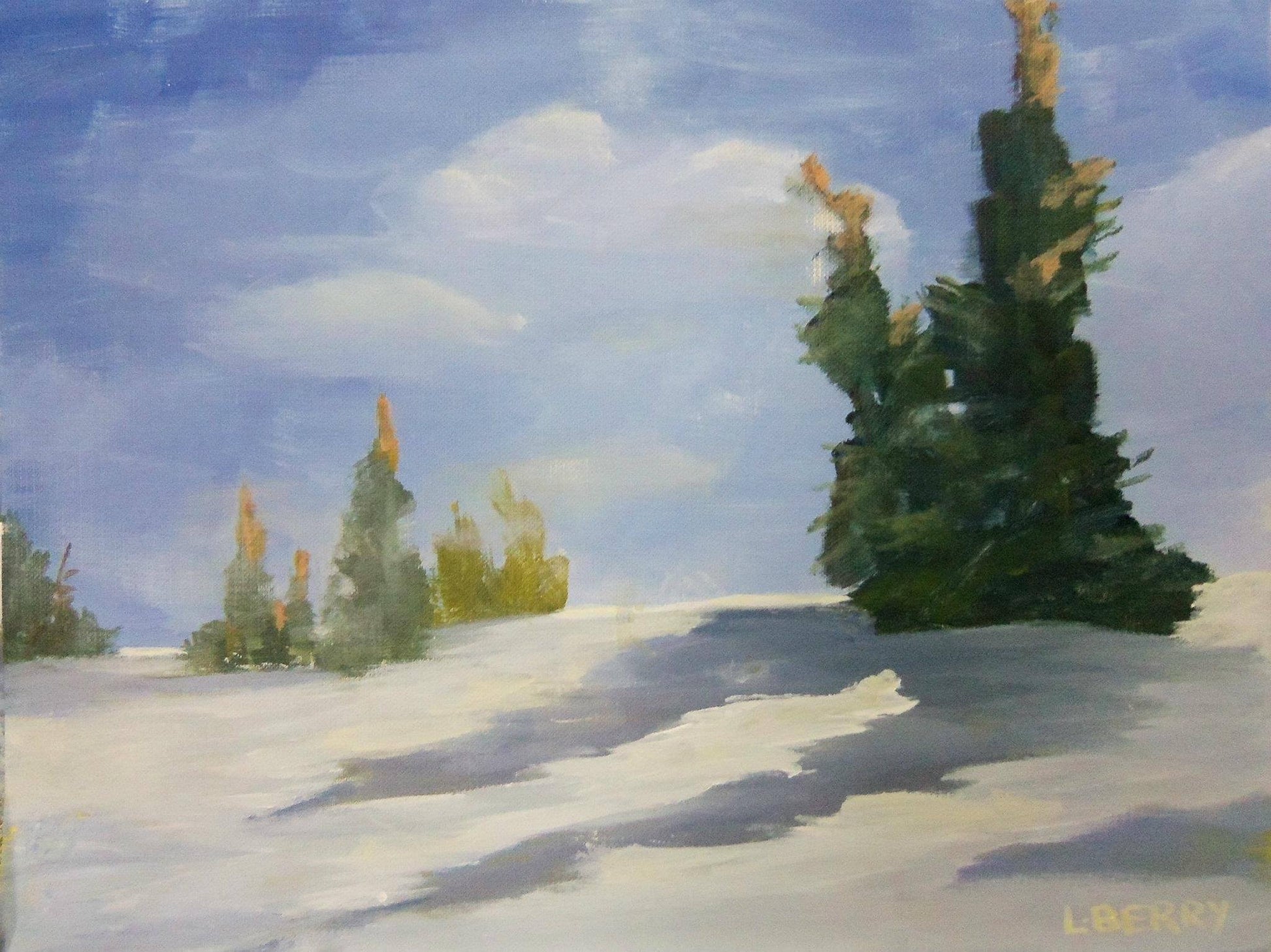Snow Shadows L Berry Art Studio 